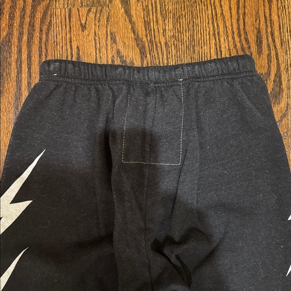 Aviator Nation Charcoal Sweatpants with White Lightening Bolt - Picture 7 of 9